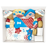 USA Themed Dog Treats Gift Box from Bonne et Filou