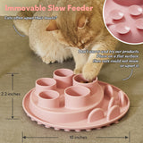 Puzzle Digger - For Cat Hunting Instinct (Coral-Pink) From PuzzleFeeder - Slower than a slow feeder