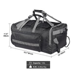 Tactical 140L Duffle Bag with Wheels and Backpack Straps