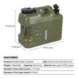 Portable Camping Water Container with Spigot and Wheels From Redcamp