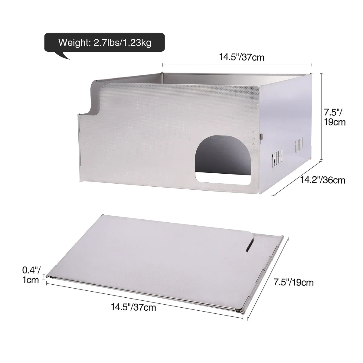 Folding Stainless Steel Stove Windscreen for Outdoor From Redcamp