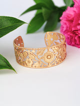 Floral Filigree Cuff Bracelet from Ash & Rose