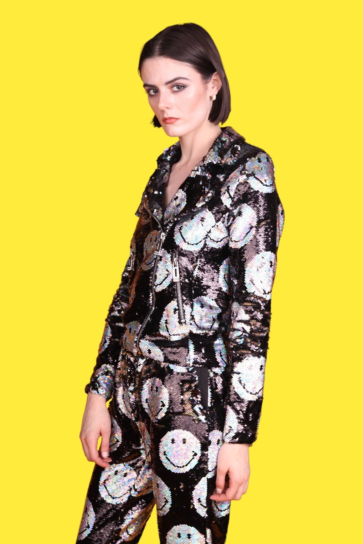 Any Old Iron x Smiley Iridescent Moto Jacket from Any Old Iron