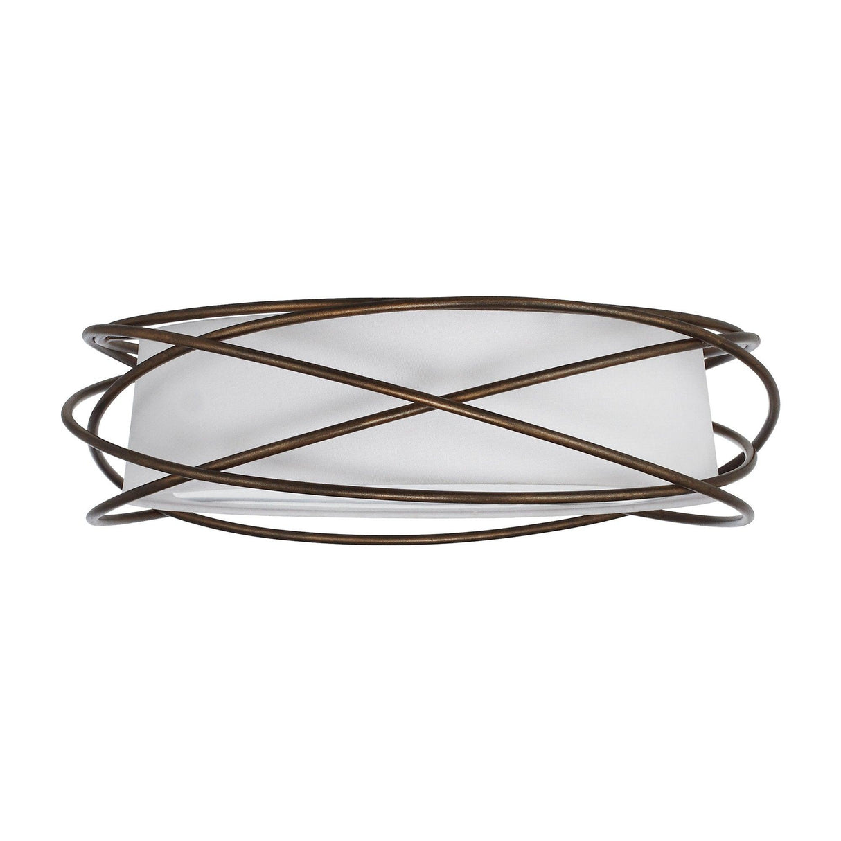 Modern Brown 20" LED Flush Mount Ceiling Light From ParrotUncle