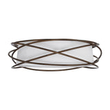Modern Brown 20" LED Flush Mount Ceiling Light From ParrotUncle