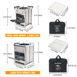 Wood Burning Camping Stove Folding with Pot Stand From Redcamp