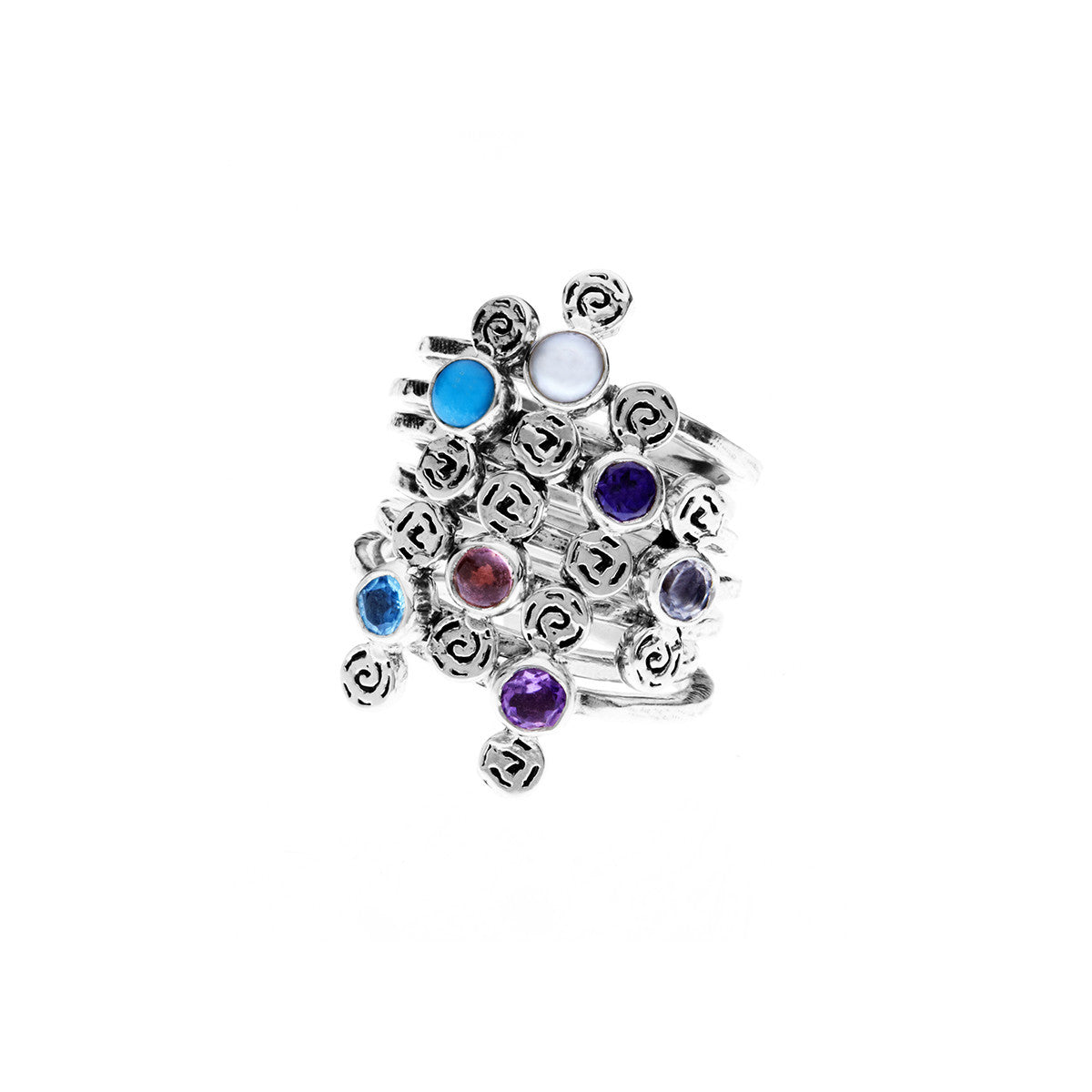 Barnes Metalwork Birthstone Sterling Silver Ring from Cynthia Gale New York