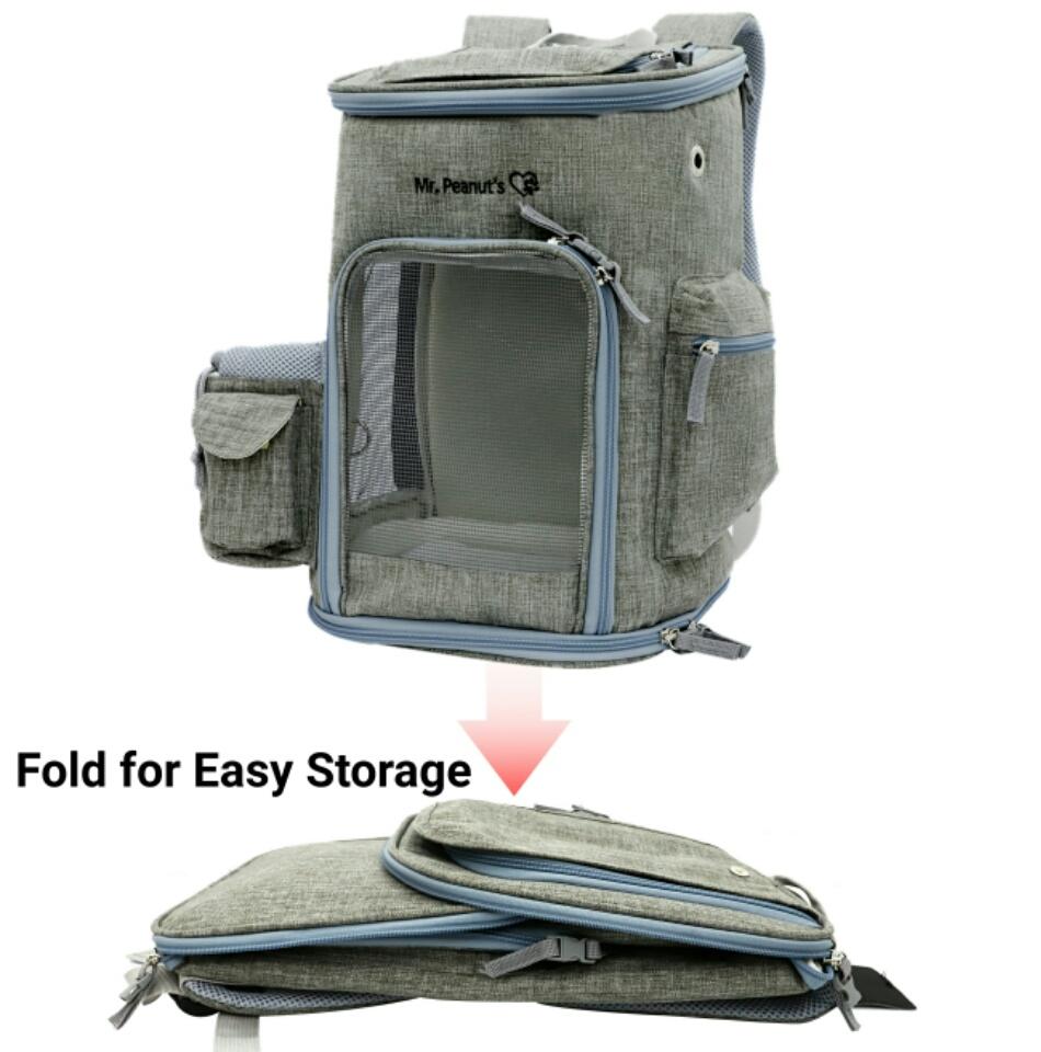 Mr. Peanut's Vancouver Series Backpack Pet Carrier for Smaller Cats and Dogs from Mr. Peanut's Pet Carriers