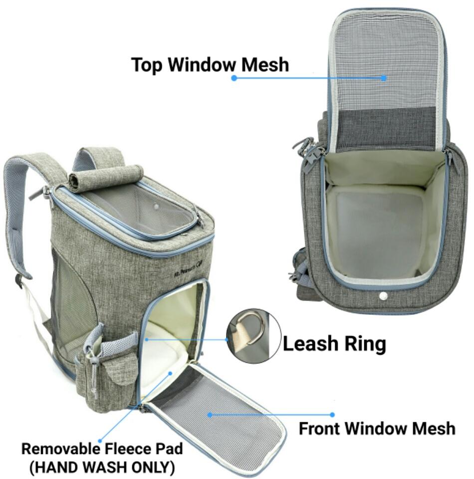 Mr. Peanut's Vancouver Series Backpack Pet Carrier for Smaller Cats and Dogs from Mr. Peanut's Pet Carriers