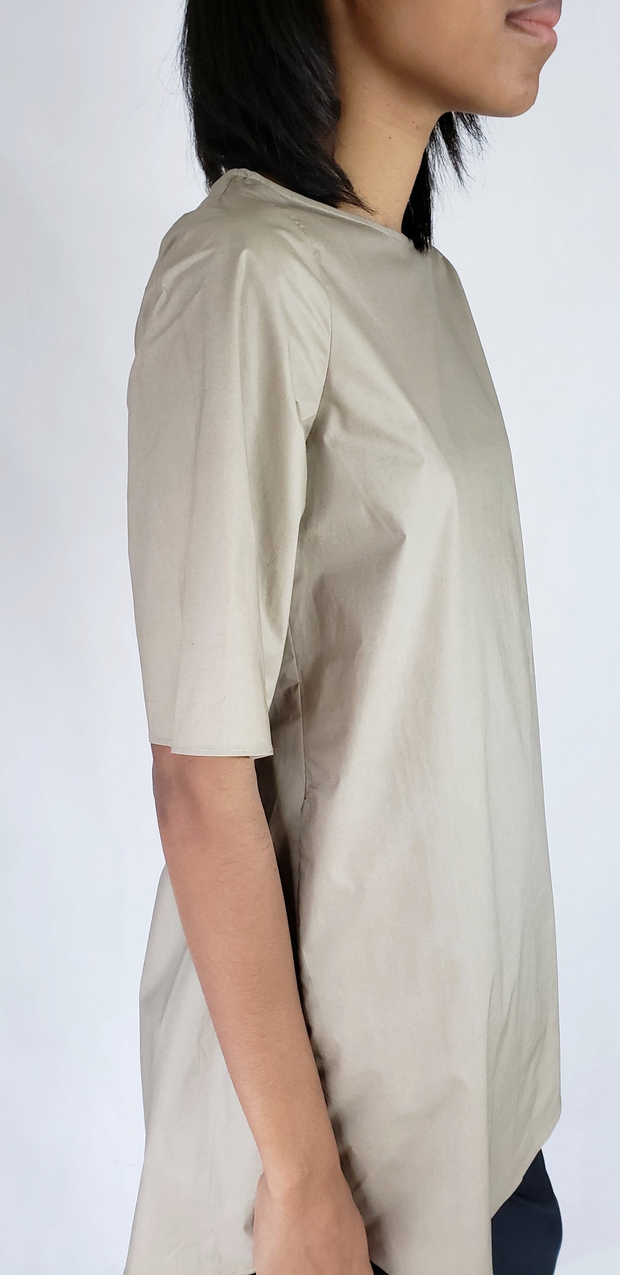 Black dress shirt short sleeve with pockets Premium Quality Cotton from EBRU Home