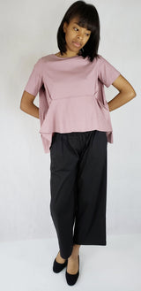 Womens Summer Short Sleeve Crew Neck Tops Casual Loose Blouse Premium Quality from EBRU Home