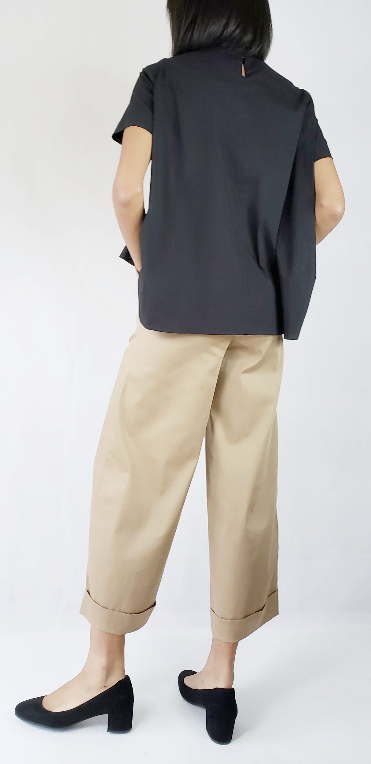 Womens Summer Short Sleeve Crew Neck Tops Casual Loose Blouse Premium Quality from EBRU Home