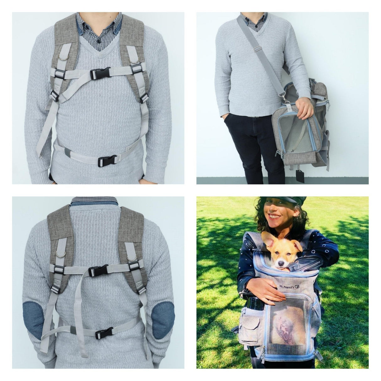 Mr. Peanut's Vancouver Series Backpack Pet Carrier for Smaller Cats and Dogs from Mr. Peanut's Pet Carriers