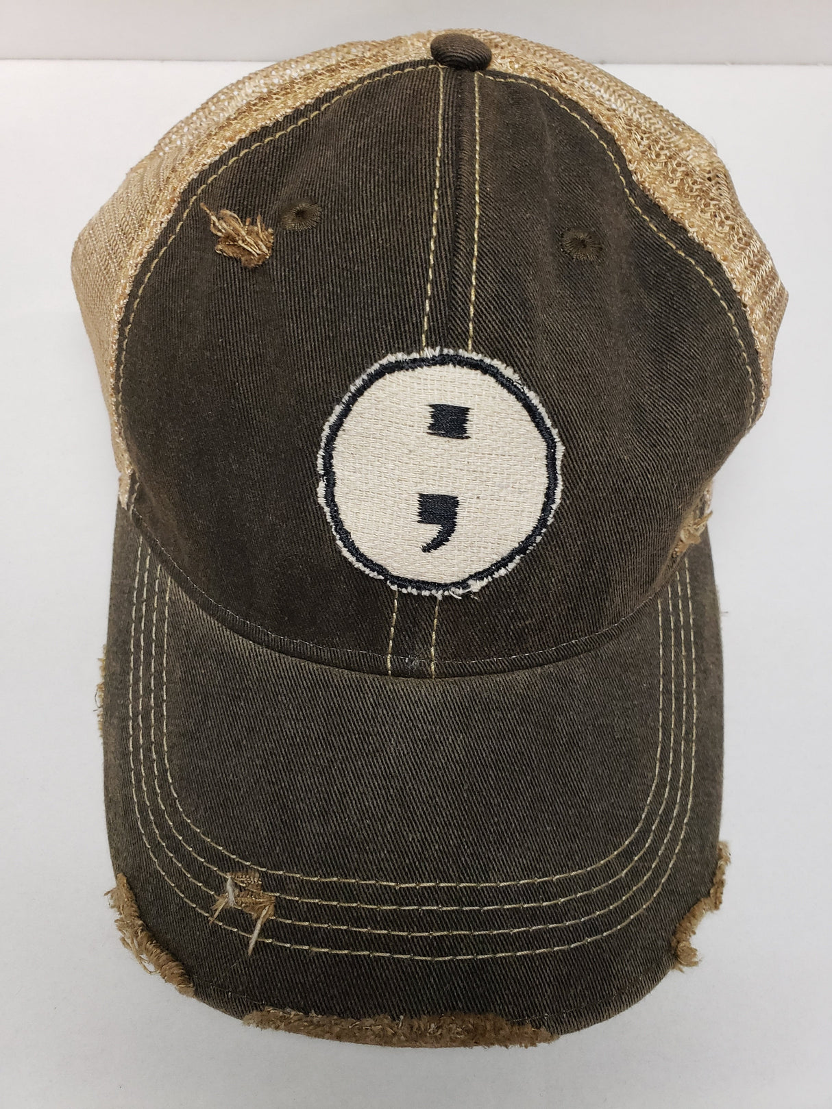Semicolon Project Hat from The Goat Stock