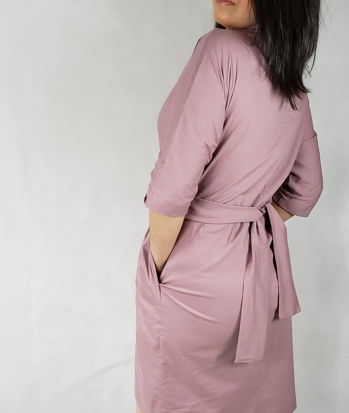 Dress jacket 3/4 sleeve ties in front with pockets Premium Quality from EBRU Home