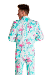 El Flamenco | Tropical Flamingo Print Suit From Shinesty
