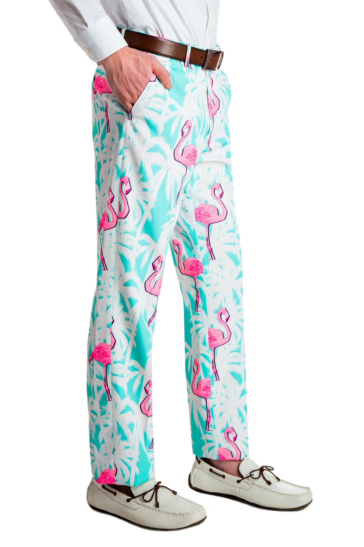 El Flamenco | Tropical Flamingo Print Suit From Shinesty