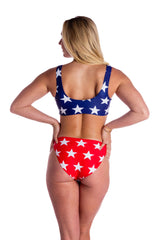 The American Dream | Blue Stars Bikini Top from Shinesty