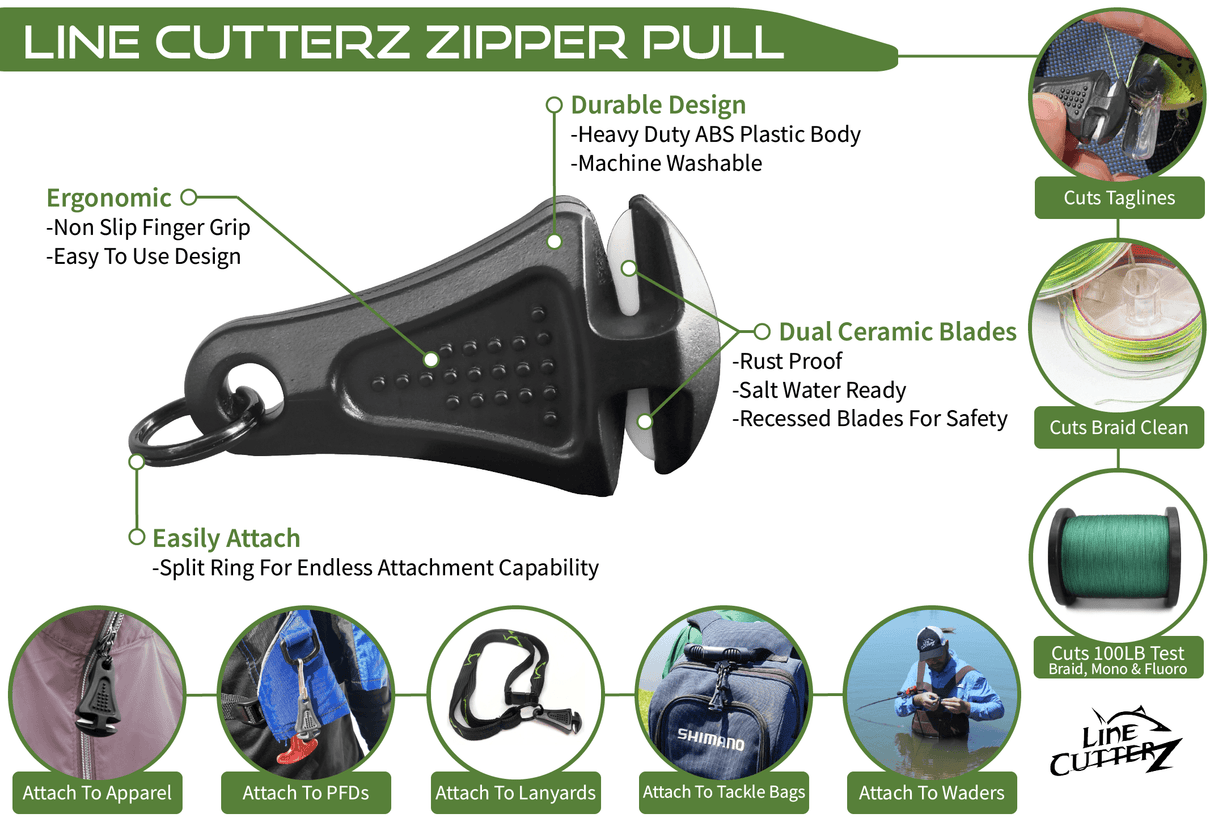 TRIPLE PLAY Fishing Line Cutter Multi-Pack from Line Cutterz