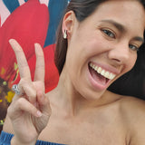 Peace Sign Studs from LE CHIC MIAMI