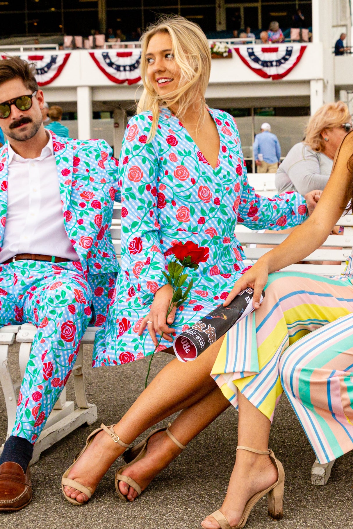The Kentucky Fried Daily Double | Derby Roses Wrap Dress from Shinesty
