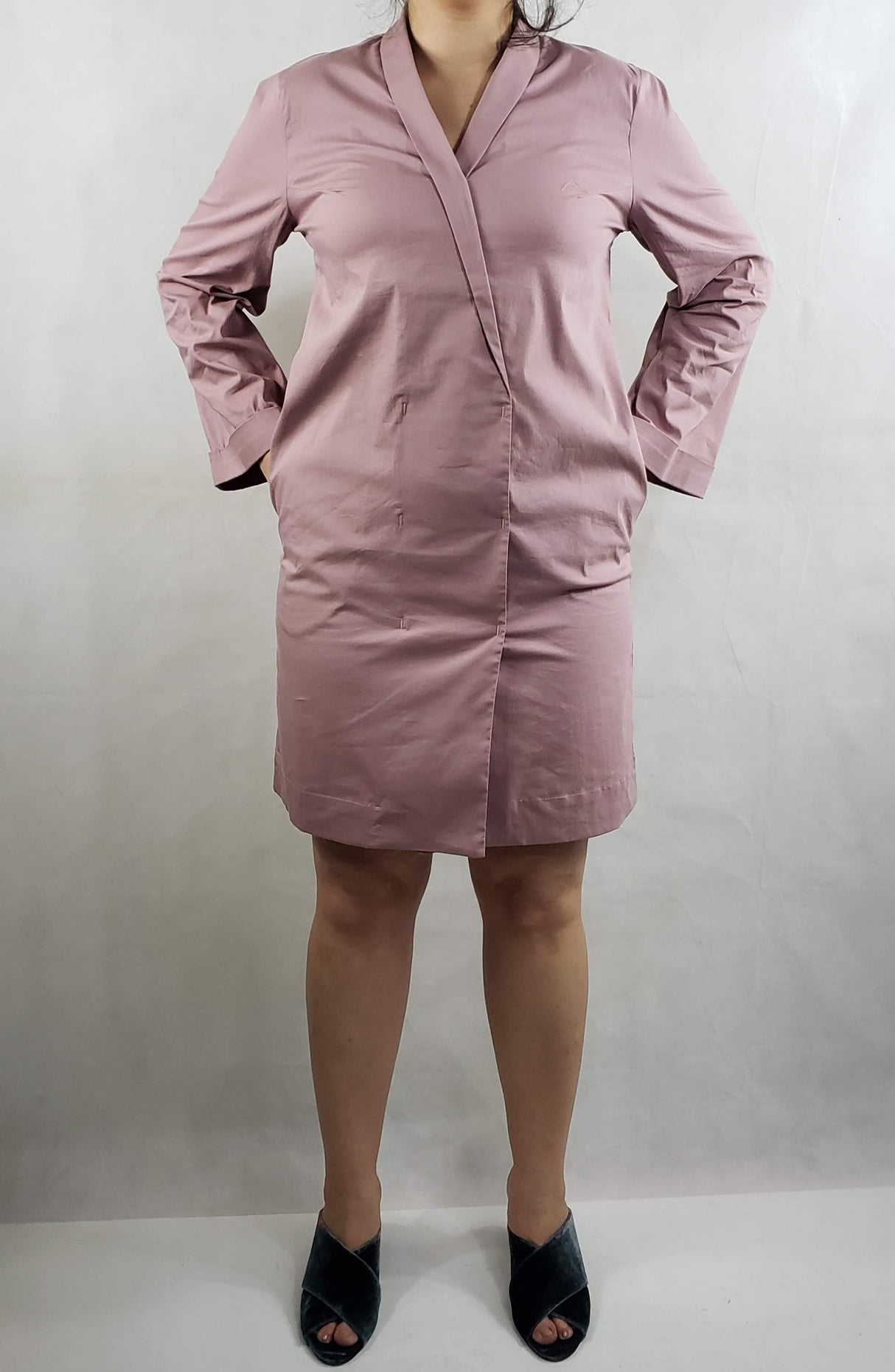 WRAPPED DRESS WIDE OPEN SLEEVES from EBRU Home