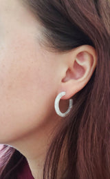 Cam Mini Hoops - Pearl from Spiffy & Splendid