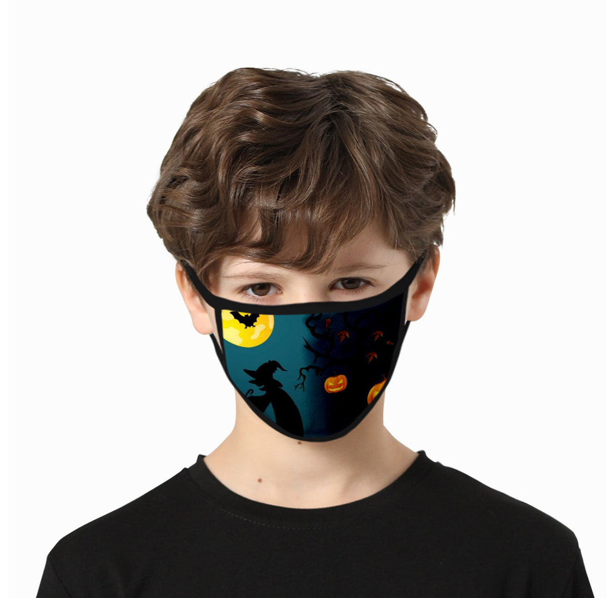 6-Pack Kids' Halloween-Themed Reusable Face Mask from Infinite Basics