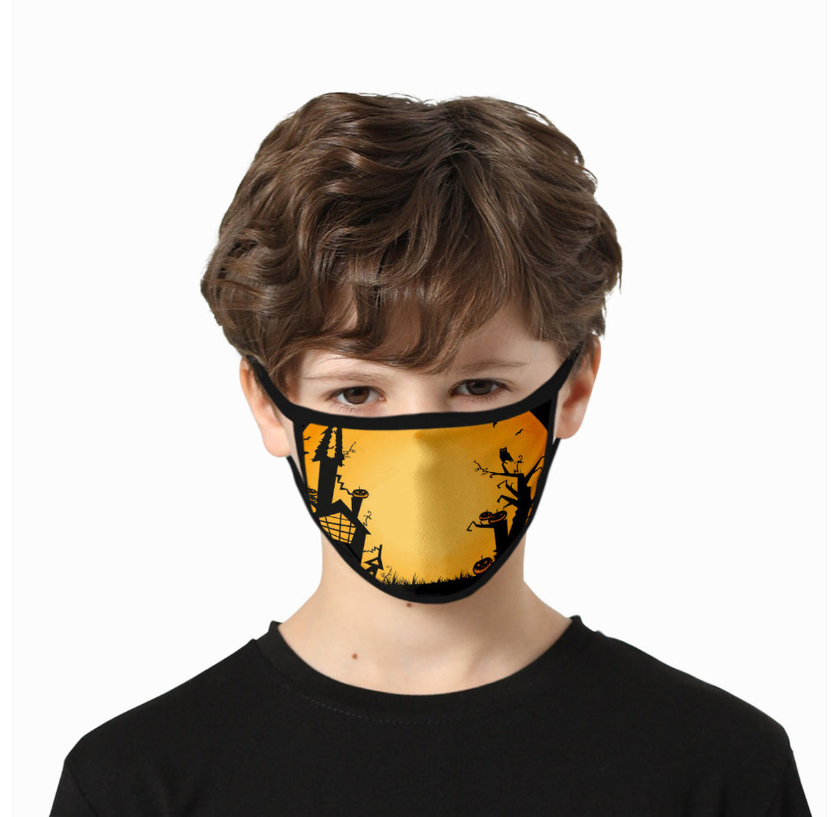 6-Pack Kids' Halloween-Themed Reusable Face Mask from Infinite Basics