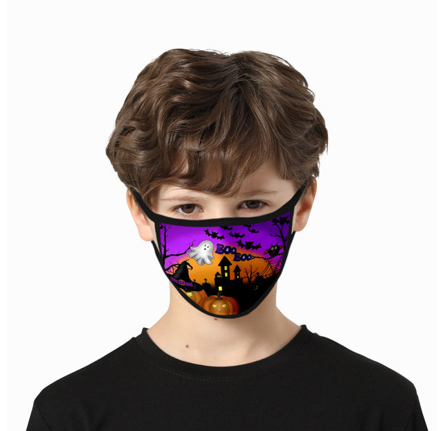 6-Pack Kids' Halloween-Themed Reusable Face Mask from Infinite Basics