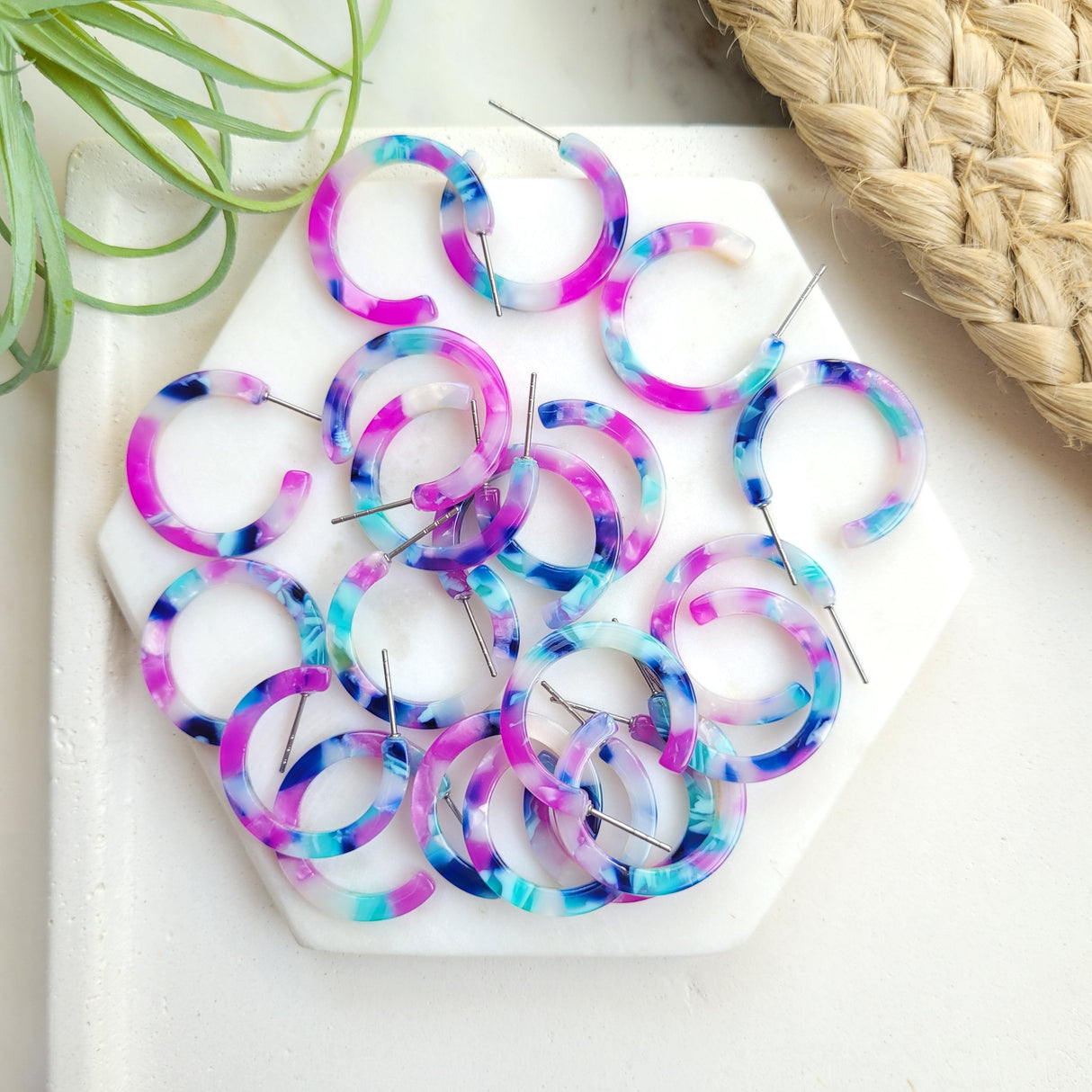Cam Mini Hoops - Purple Party from Spiffy & Splendid