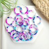 Cam Mini Hoops - Purple Party from Spiffy & Splendid