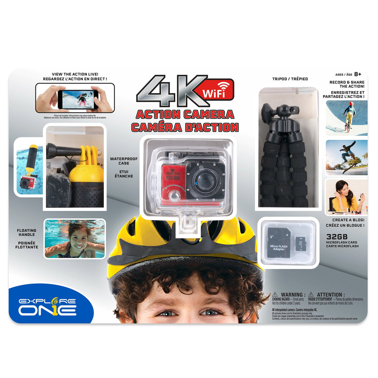 Explore One 4K Action Camera with WiFi from Explore Scientific