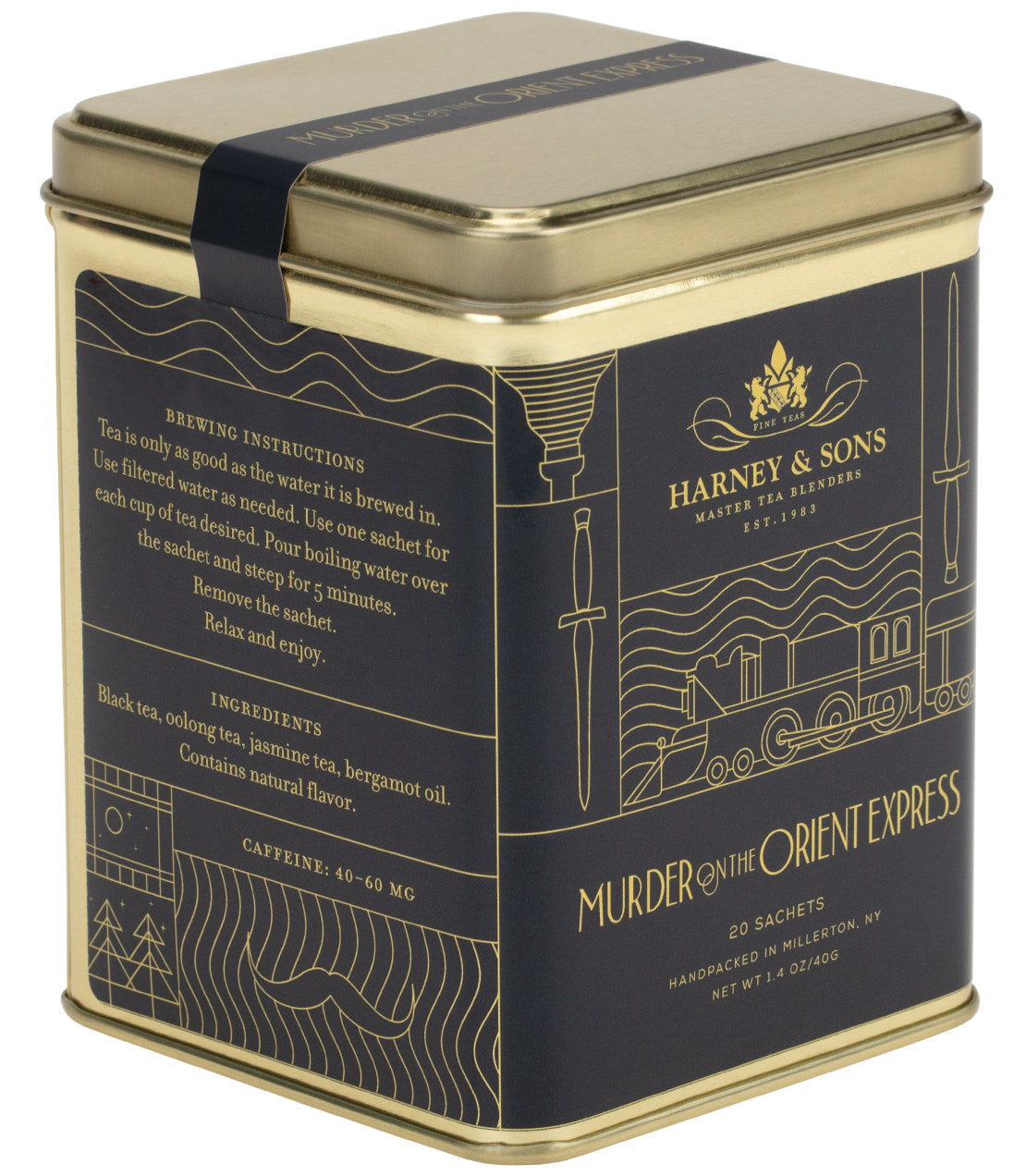 Murder on the Orient Express Blend, Tin of 20 Sachets from Harney & Sons Fine Teas