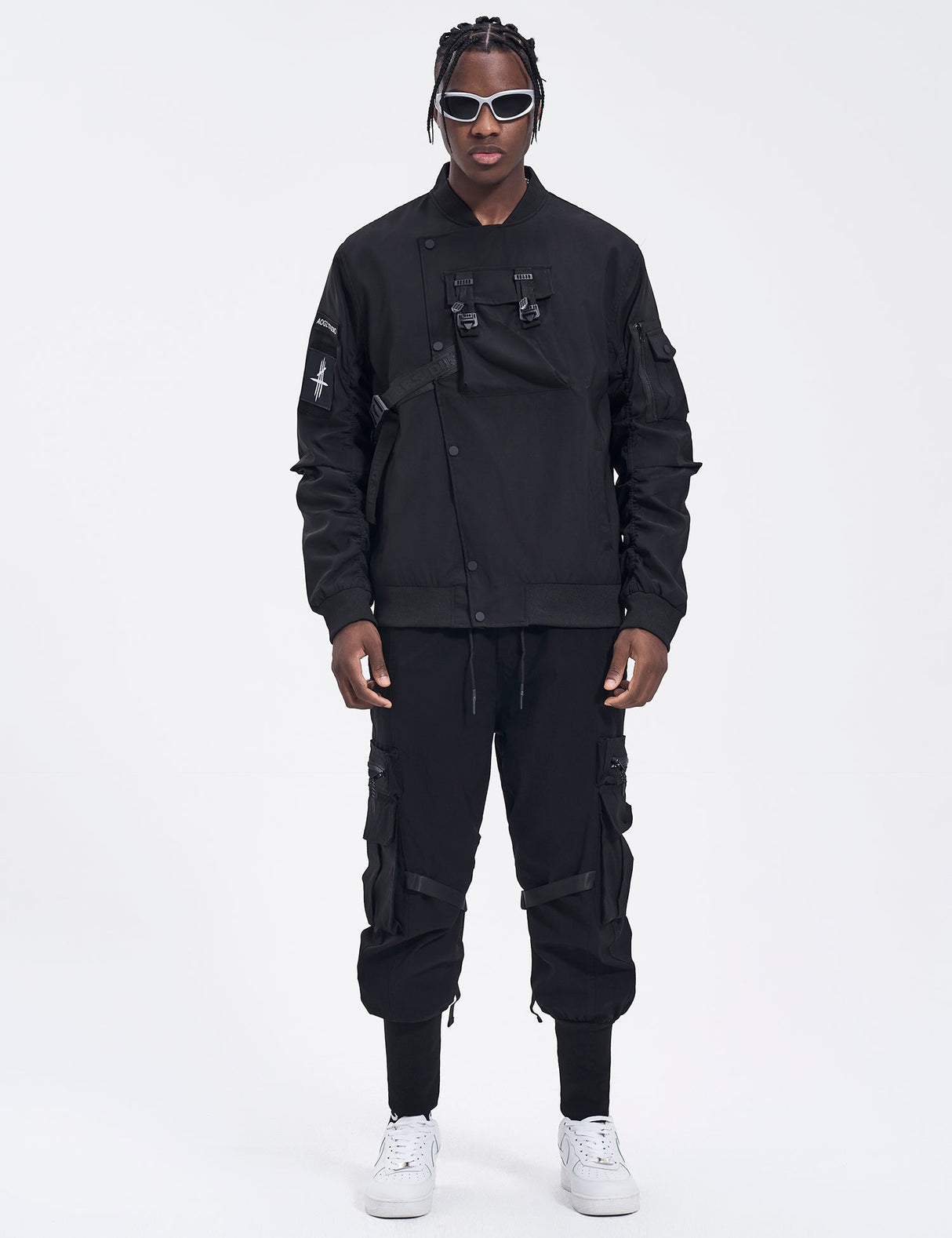 Scar Slash Utility Bomber Jacket from Niepce Inc