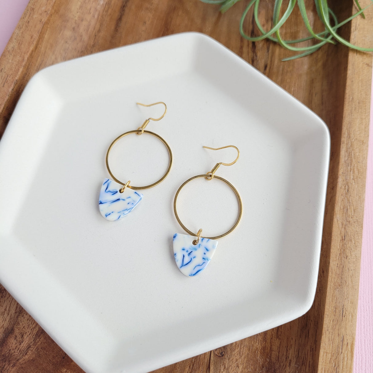 Iris Earrings- Greek Goddess Blue from Spiffy & Splendid