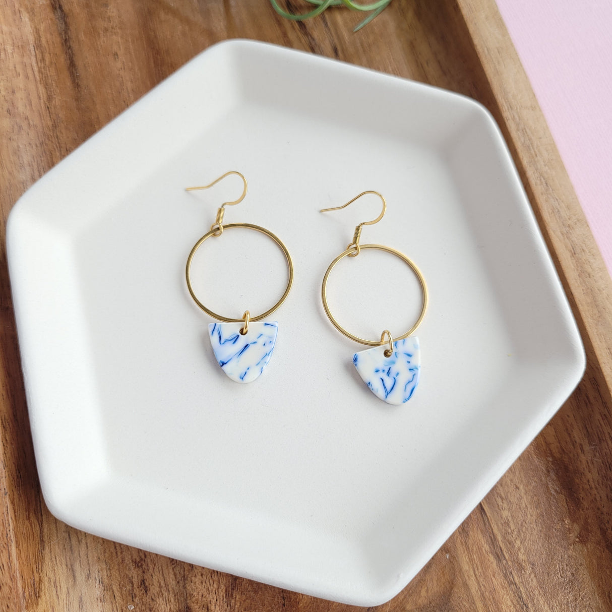 Iris Earrings- Greek Goddess Blue from Spiffy & Splendid