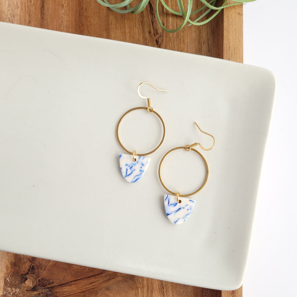 Iris Earrings- Greek Goddess Blue from Spiffy & Splendid