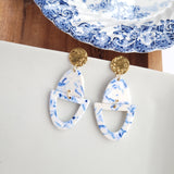 Athena Earrings- Greek Goddess Blue from Spiffy & Splendid