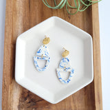 Athena Earrings- Greek Goddess Blue from Spiffy & Splendid