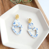 Athena Earrings- Greek Goddess Blue from Spiffy & Splendid