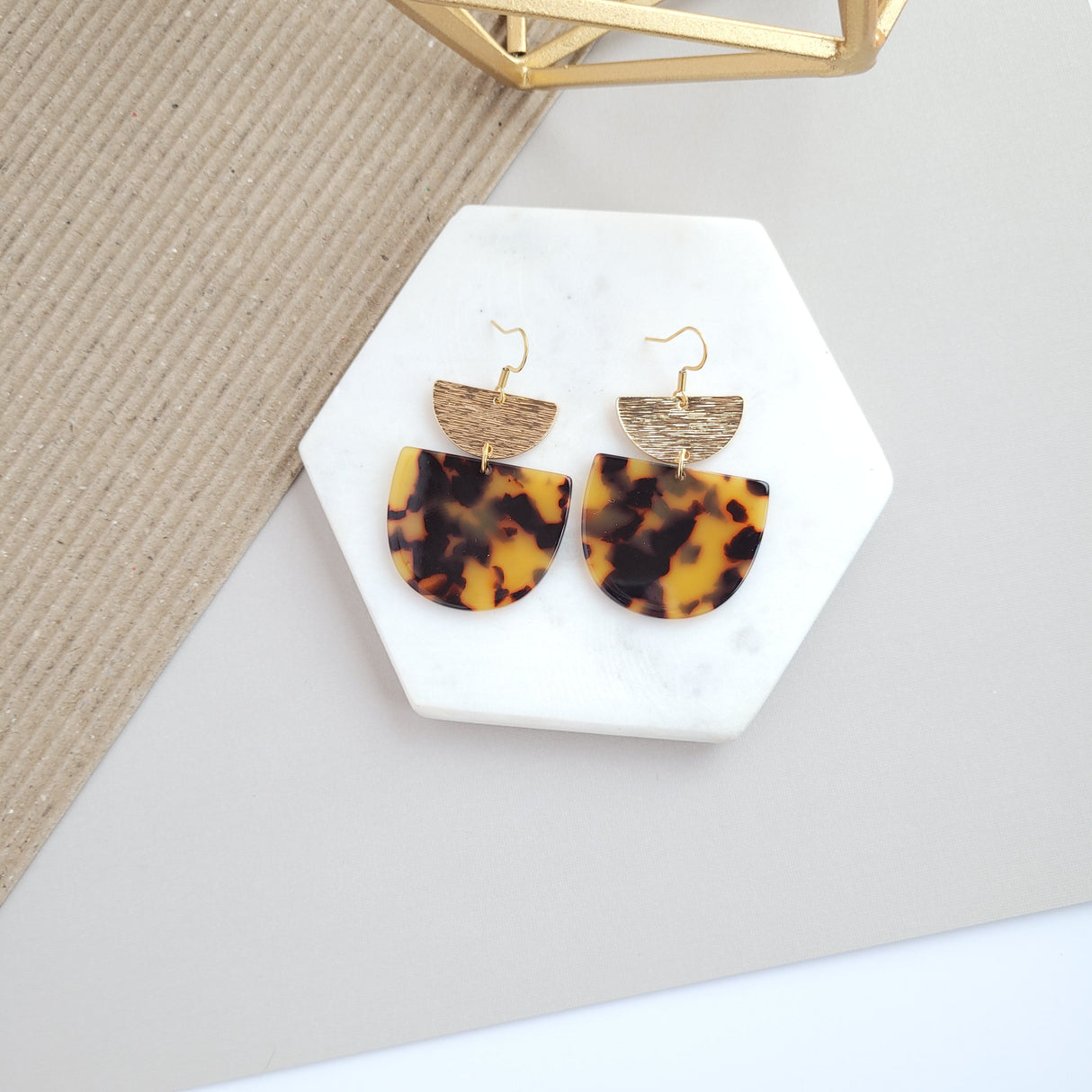 Harper Earrings - Tortoise from Spiffy & Splendid