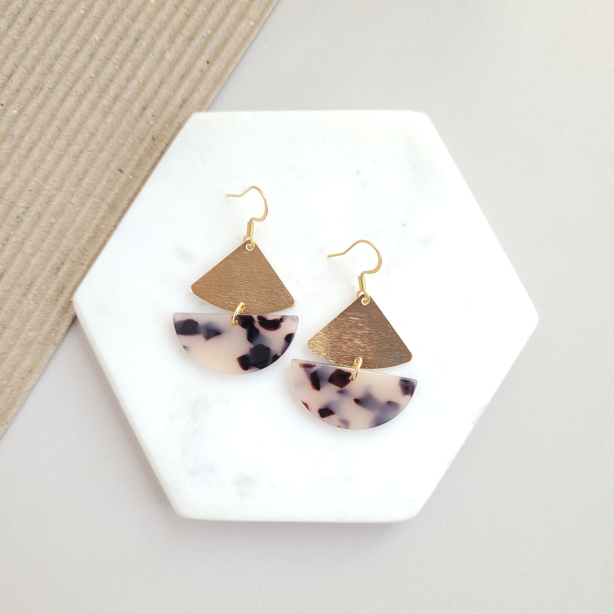 Ava Earrings - Blonde Tortoise from Spiffy & Splendid