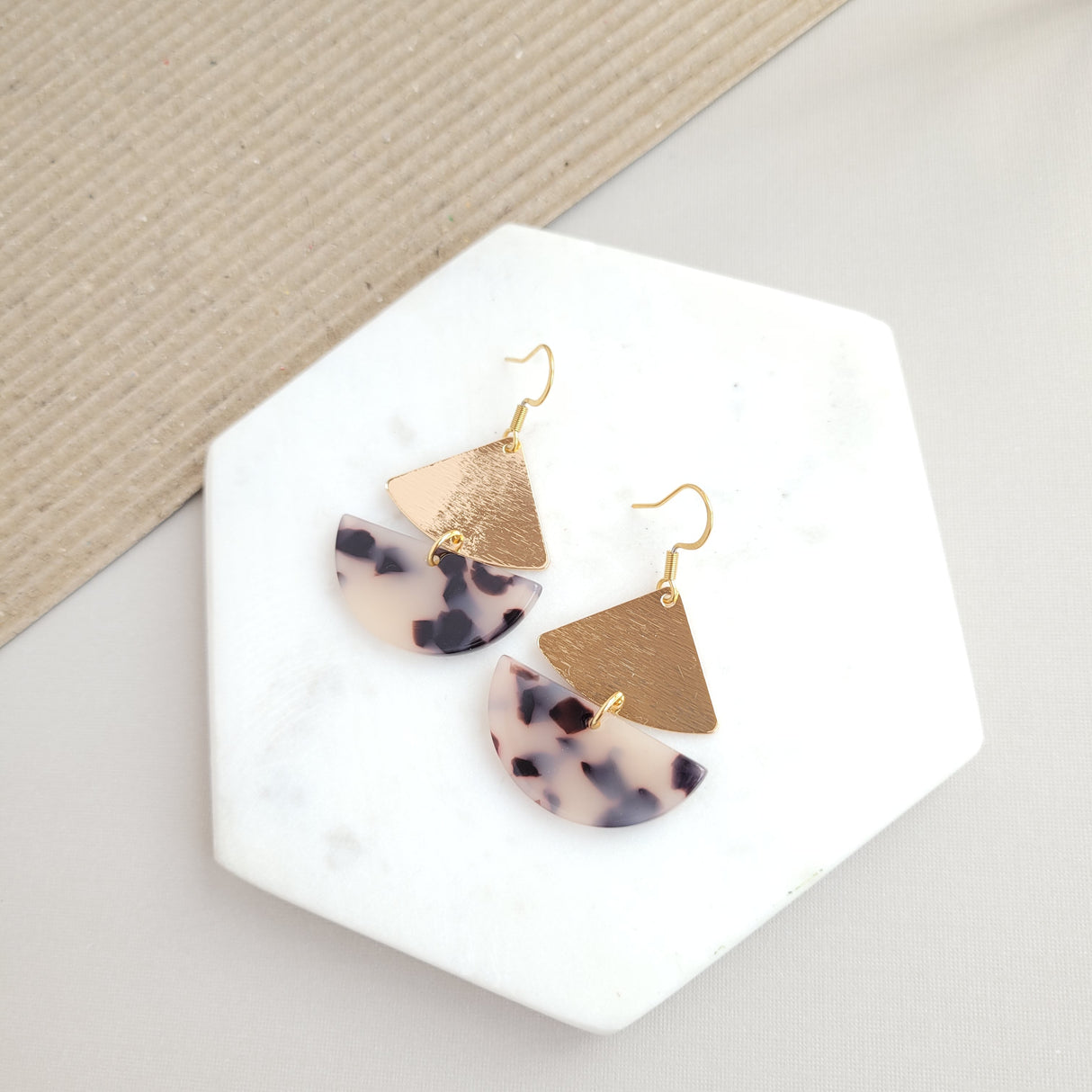 Ava Earrings - Blonde Tortoise from Spiffy & Splendid