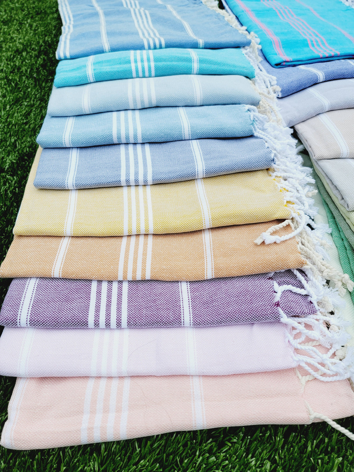 Easy carry Quick Dry Towel, Authentic Turkish Towel - Gray from EBRU Home