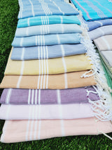 Easy carry Quick Dry Towel, Authentic Turkish Towel - Gray from EBRU Home