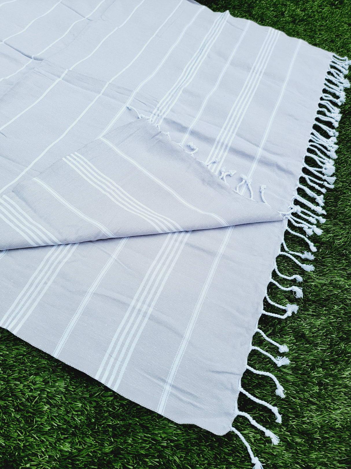 Easy carry Quick Dry Towel, Authentic Turkish Towel - Gray from EBRU Home