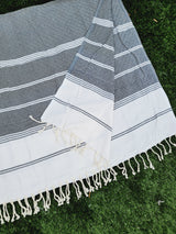 Bath / Beach Turkish Towels-Easy Carry Quick Dry Thin Towel-Black