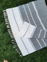 Bath / Beach Turkish Towels-Easy Carry Quick Dry Thin Towel-Black
