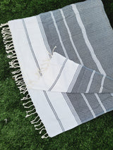 Bath / Beach Turkish Towels-Easy Carry Quick Dry Thin Towel-Black